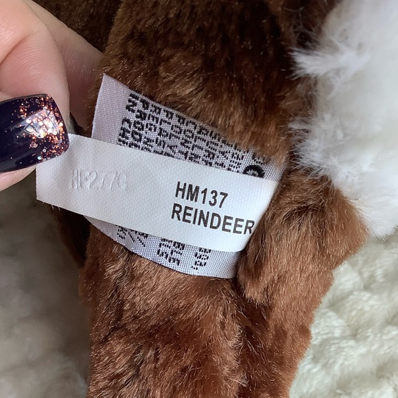 GANZ Webkinz HM137 Reindeer Stuffed Animal Toy No Code - Picture 9 of 10